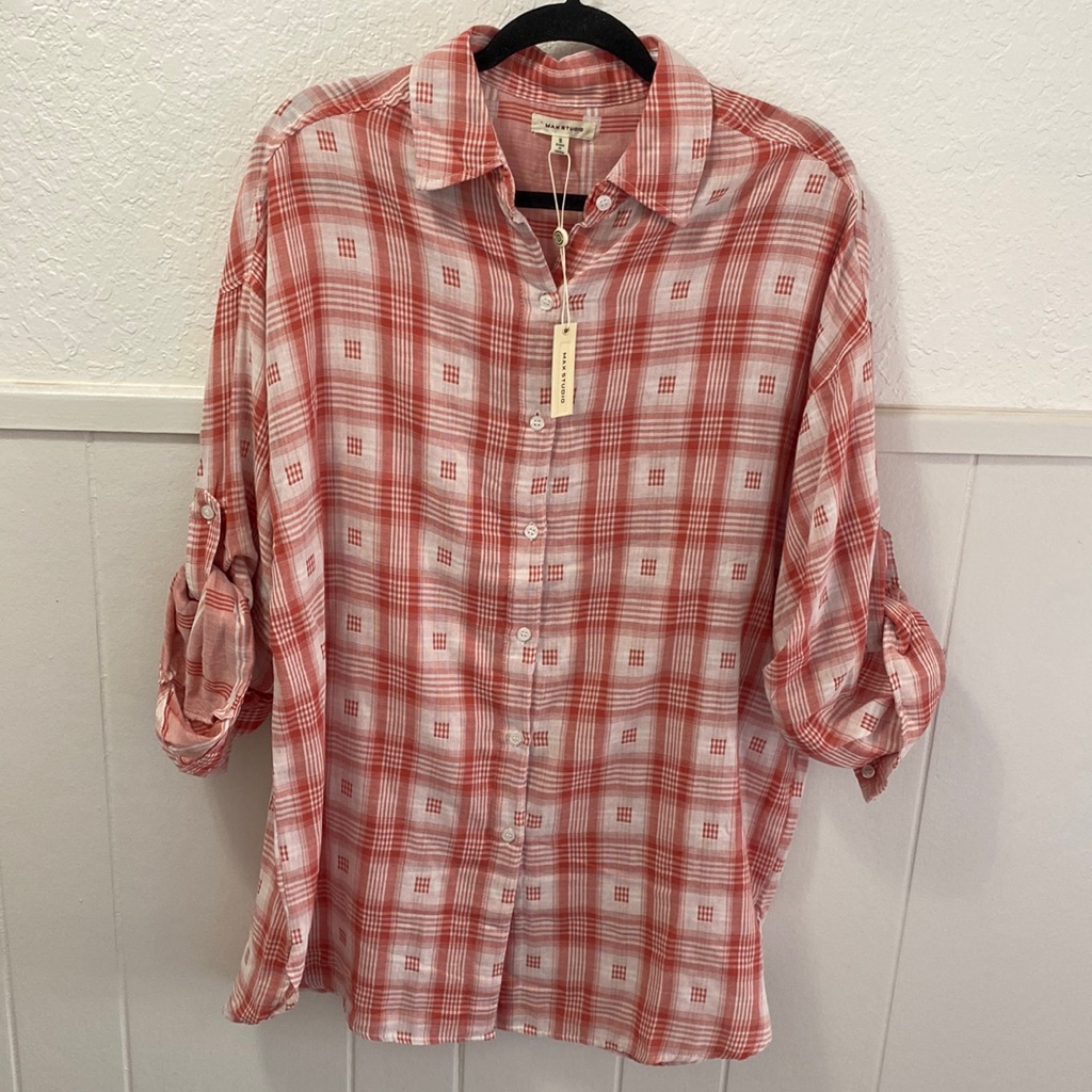 Nwt Max Studio Button Down Dress/Tunic